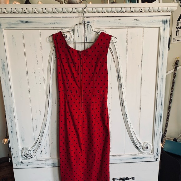 Polka Dot Diva Dress in Red - Picture 3 of 7